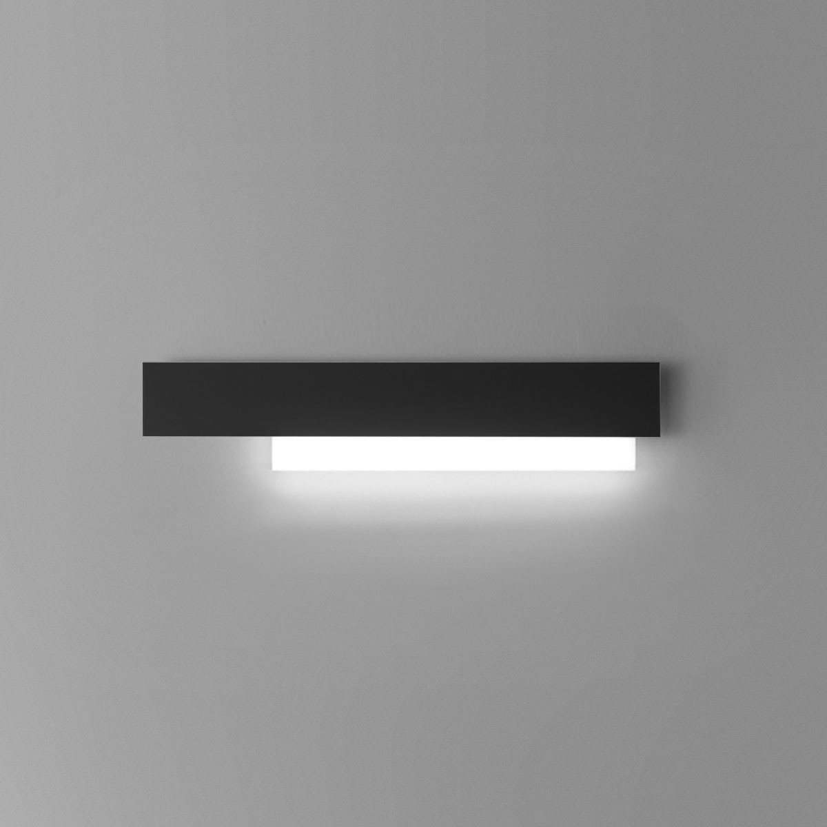 Applique murale Doha structure en aluminium avec diffuseur en méthacrylate bi-satiné au design contemporain par Gea Luce Applique murale Doha structure en aluminium avec diffuseur en méthacrylate bi-satiné au design contemporain par Gea Luce