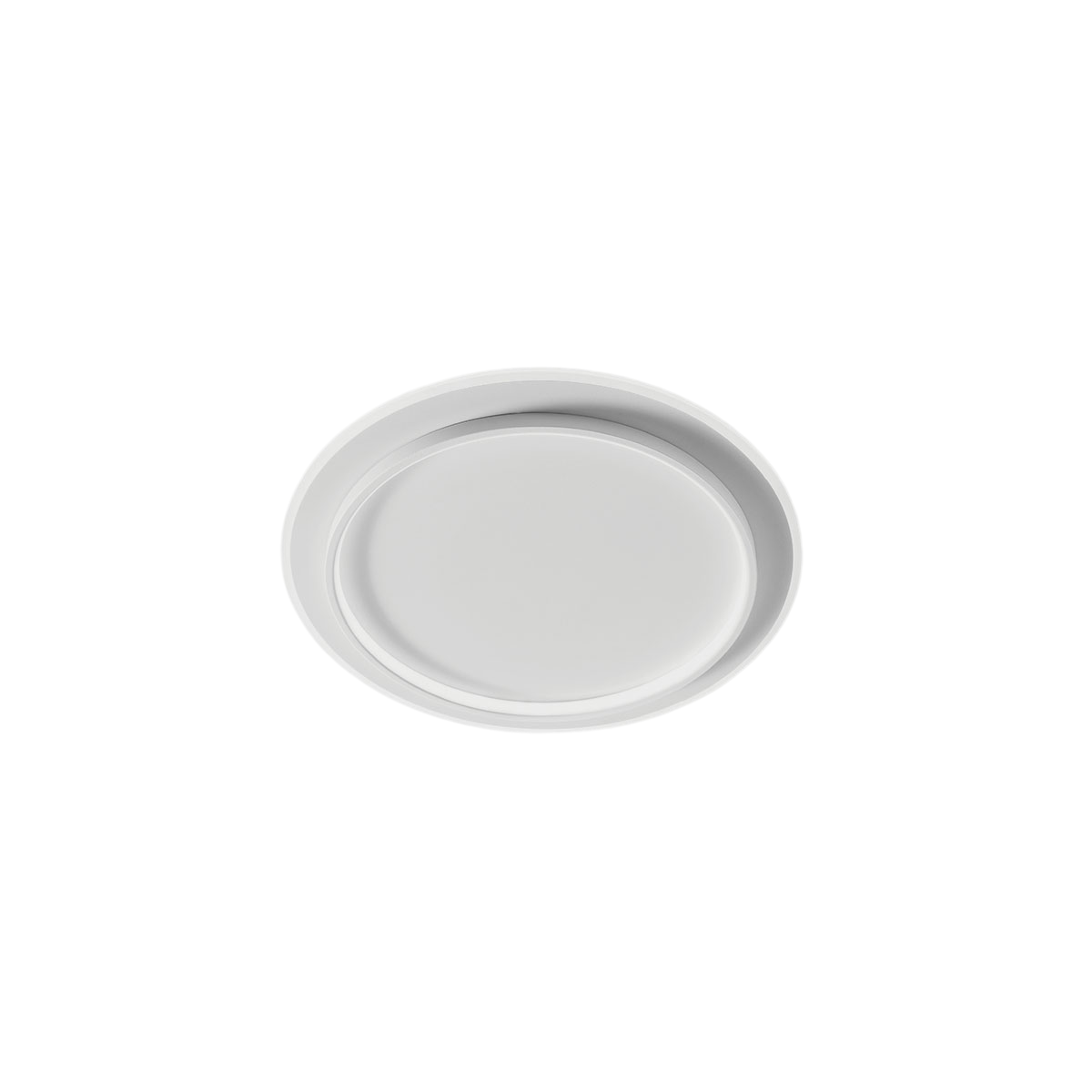Plafonnier/Applique Dharma cadre en aluminium avec diffuseur en méthacrylate blanc au design contemporain par Gea Luce