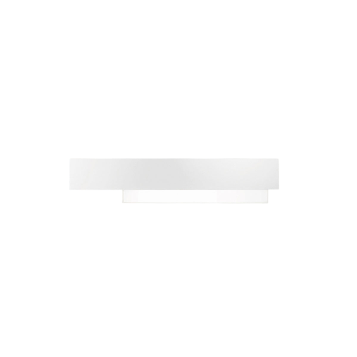 Applique murale Doha structure en aluminium avec diffuseur en méthacrylate bi-satiné au design contemporain par Gea Luce Applique murale Doha structure en aluminium avec diffuseur en méthacrylate bi-satiné au design contemporain par Gea Luce