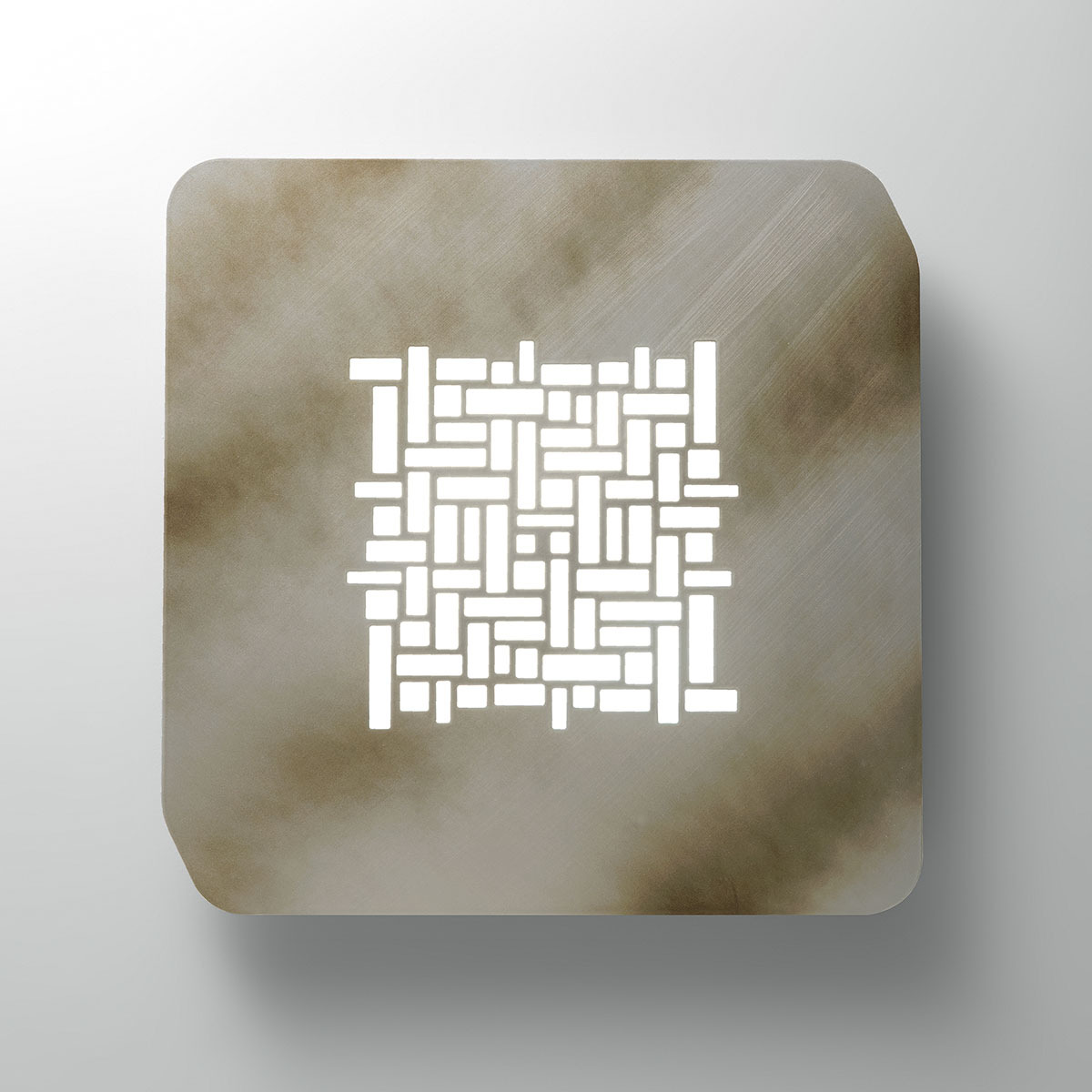 Plafonnier/Applique Pixel carré en aluminium design digital par Gea Luce