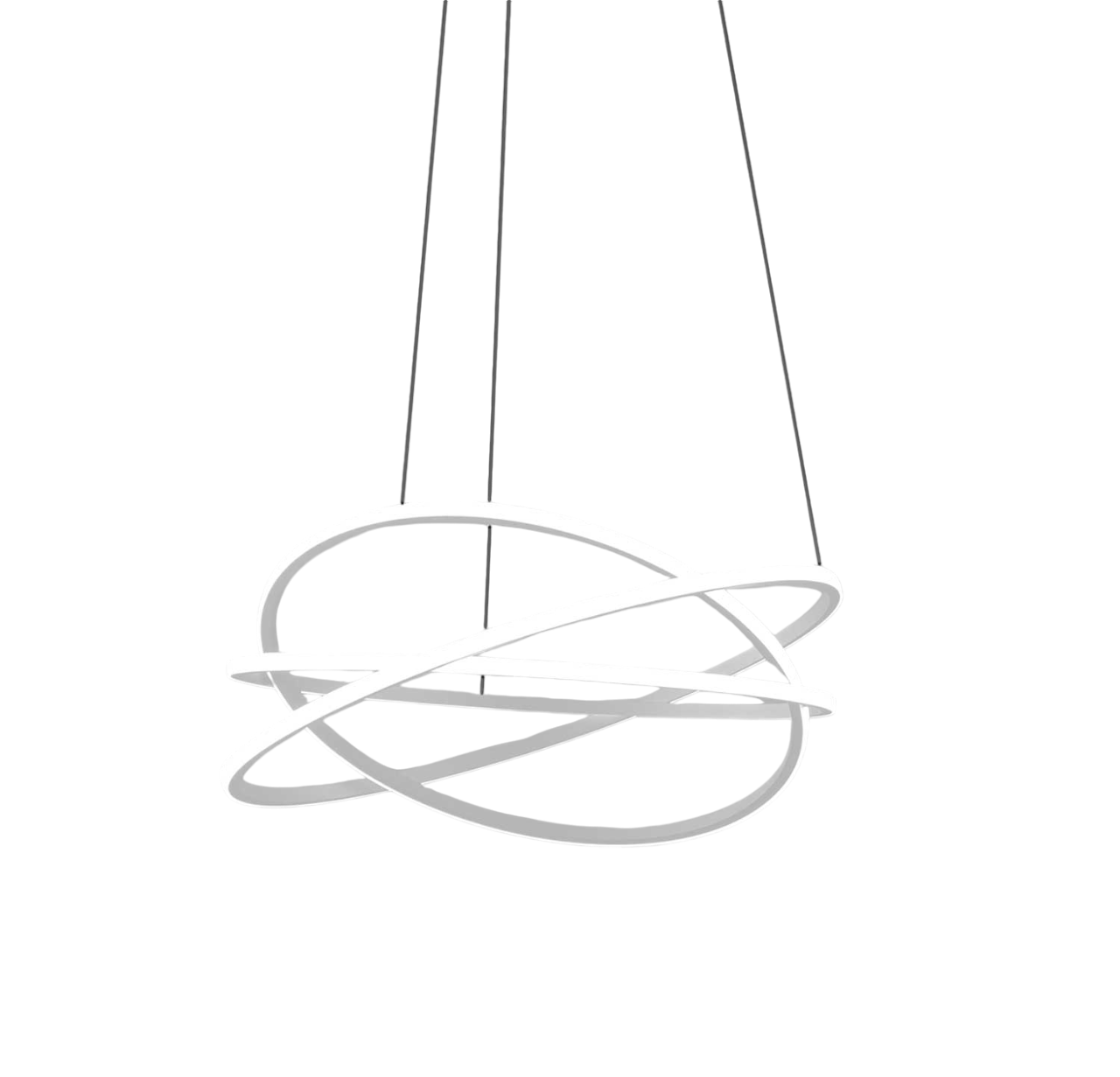 Suspension Atia base en aluminium avec diffuseur en verre blanc opale au design contemporain par Gea Luce Suspension Atia base en aluminium avec diffuseur en verre blanc opale au design contemporain par Gea Luce