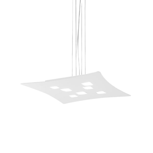 Suspension Isotta base en métal avec lumière à double émission au design contemporain par Gea Luce