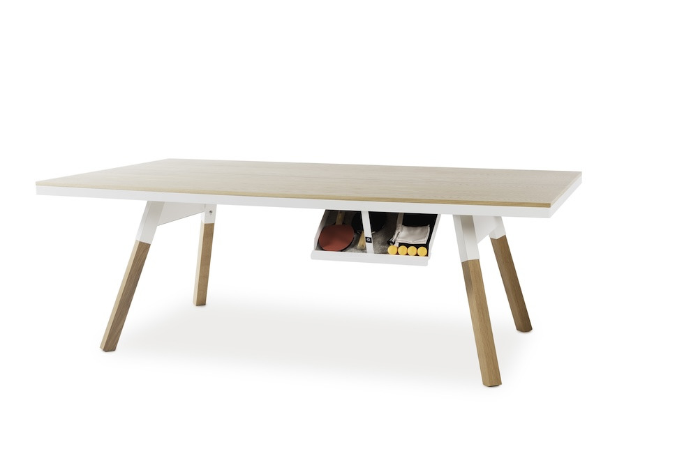 Table de Ping Pong intérieur You and Me en bois de chêne par Antoni Pallejà Office x RS Barcelona Table de Ping Pong intérieur You and Me en bois de chêne par Antoni Pallejà Office x RS Barcelona