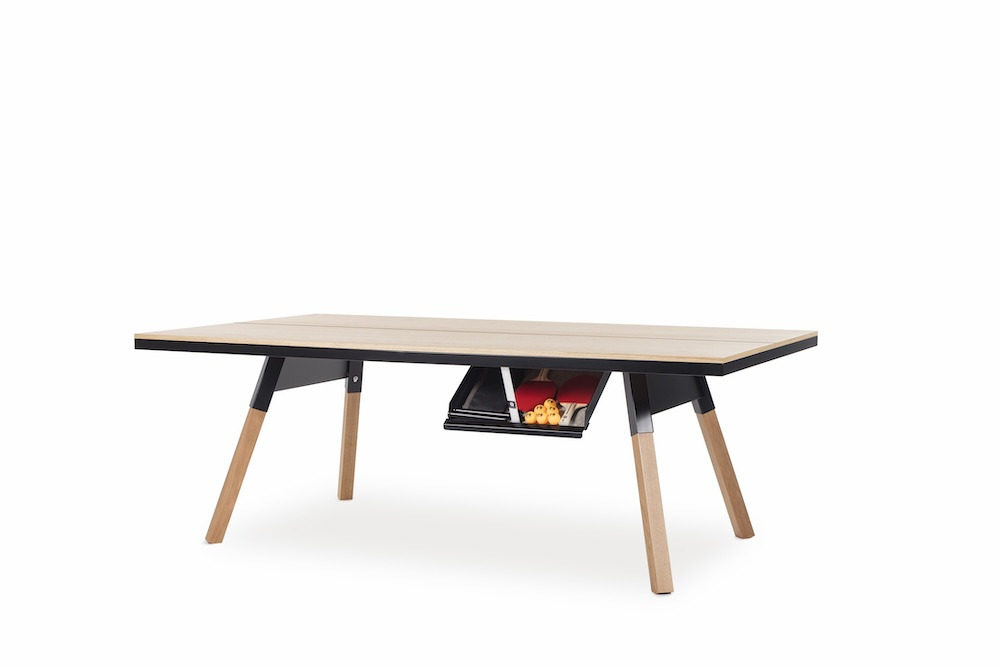 Table de Ping Pong intérieur You and Me en bois de chêne par Antoni Pallejà Office x RS Barcelona Table de Ping Pong intérieur You and Me en bois de chêne par Antoni Pallejà Office x RS Barcelona
