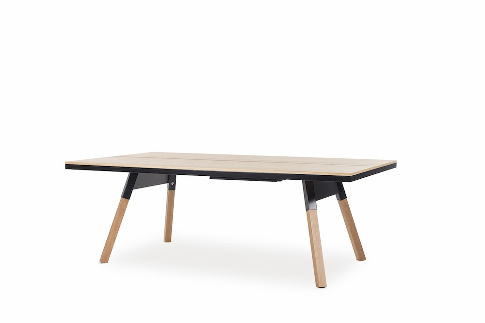 Table de Ping Pong intérieur You and Me en bois de chêne par Antoni Pallejà Office x RS Barcelona Table de Ping Pong intérieur You and Me en bois de chêne par Antoni Pallejà Office x RS Barcelona