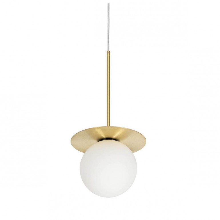 Plafonnier/Suspension Borra base en métal circulaire avec diffuseur en verre opale au design contemporain par Ummo lighting Plafonnier/Suspension Borra base en métal circulaire avec diffuseur en verre opale au design contemporain par Ummo lighting