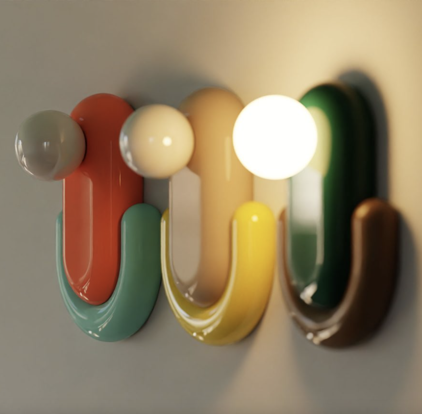 Applique Eclair en céramique par Ferroluce