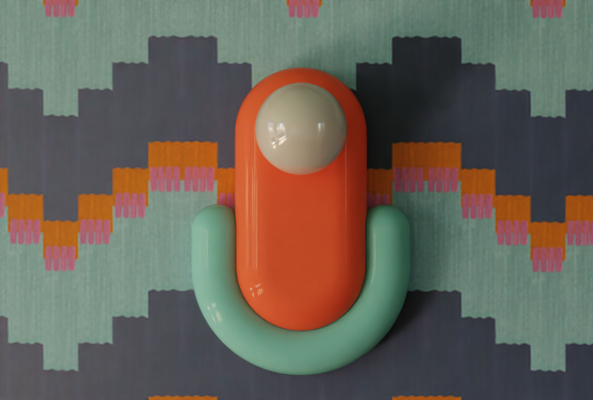 Applique Eclair en céramique par Ferroluce
