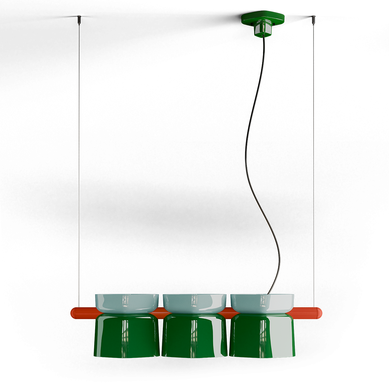Suspension Yakitori XL en céramique au design vintage par Ferroluce Suspension Yakitori XL en céramique au design vintage par Ferroluce
