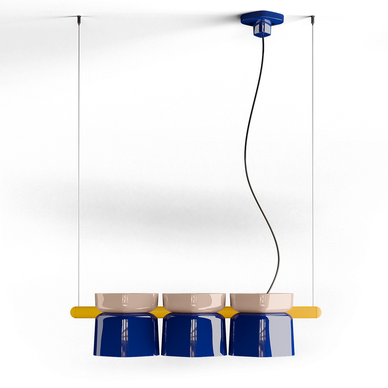 Suspension Yakitori XL en céramique au design vintage par Ferroluce Suspension Yakitori XL en céramique au design vintage par Ferroluce