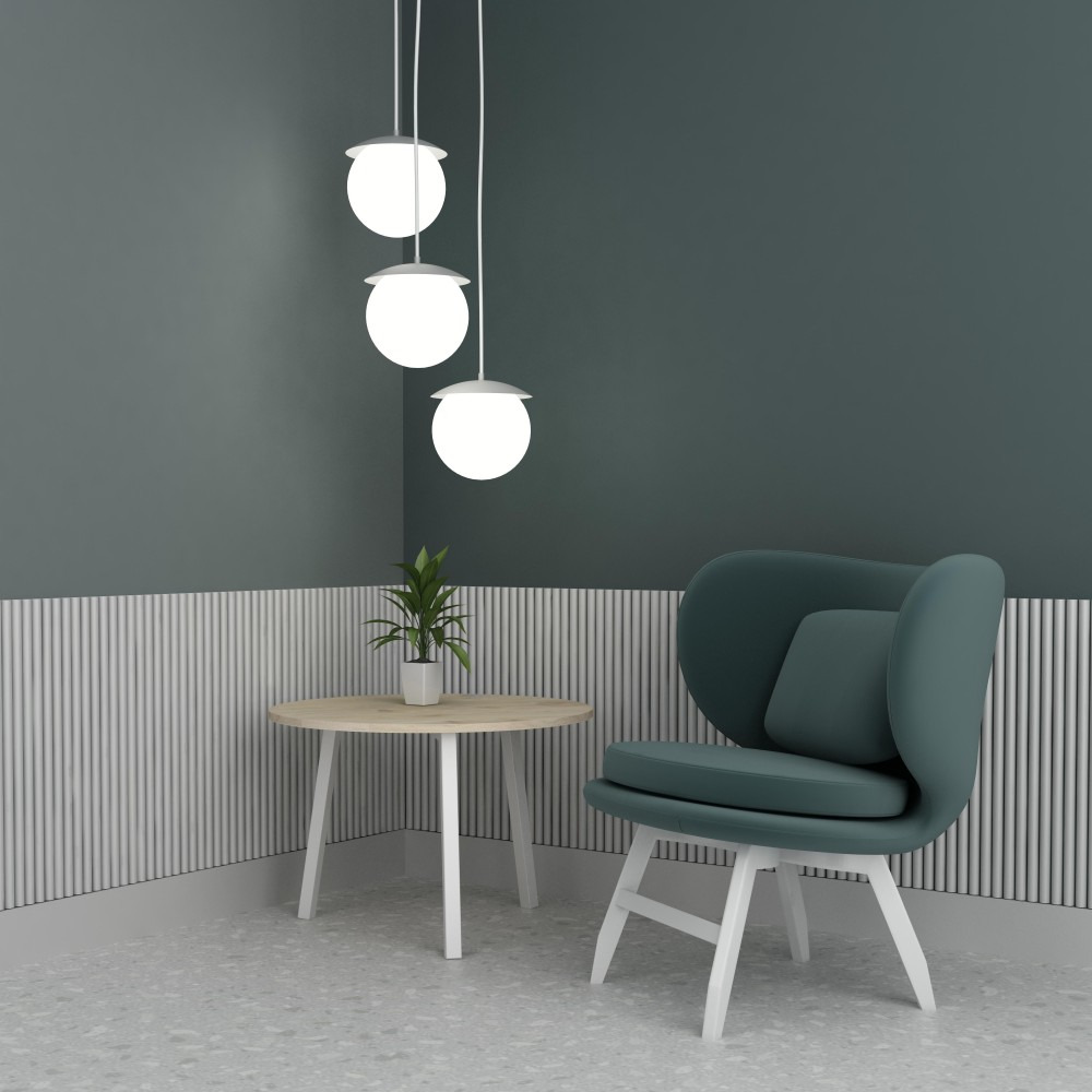 Suspension Kuul cluster base en métal circulaire avec diffuseur en verre au design contemporain par Ummo Lighting Suspension Kuul cluster base en métal circulaire avec diffuseur en verre au design contemporain par Ummo Lighting
