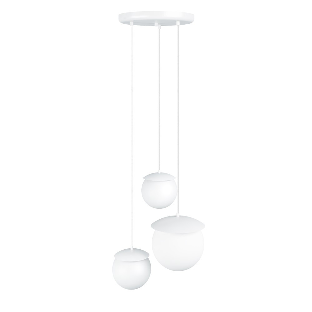 Suspension Kuul cluster base en métal circulaire avec diffuseur en verre au design contemporain par Ummo Lighting Suspension Kuul cluster base en métal circulaire avec diffuseur en verre au design contemporain par Ummo Lighting