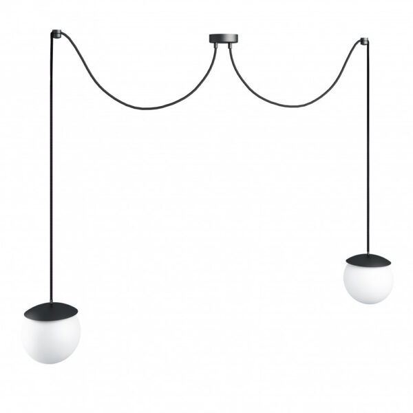 Suspension Kuul base en métal avec câble réglable au design contemporain par Ummo Lighting