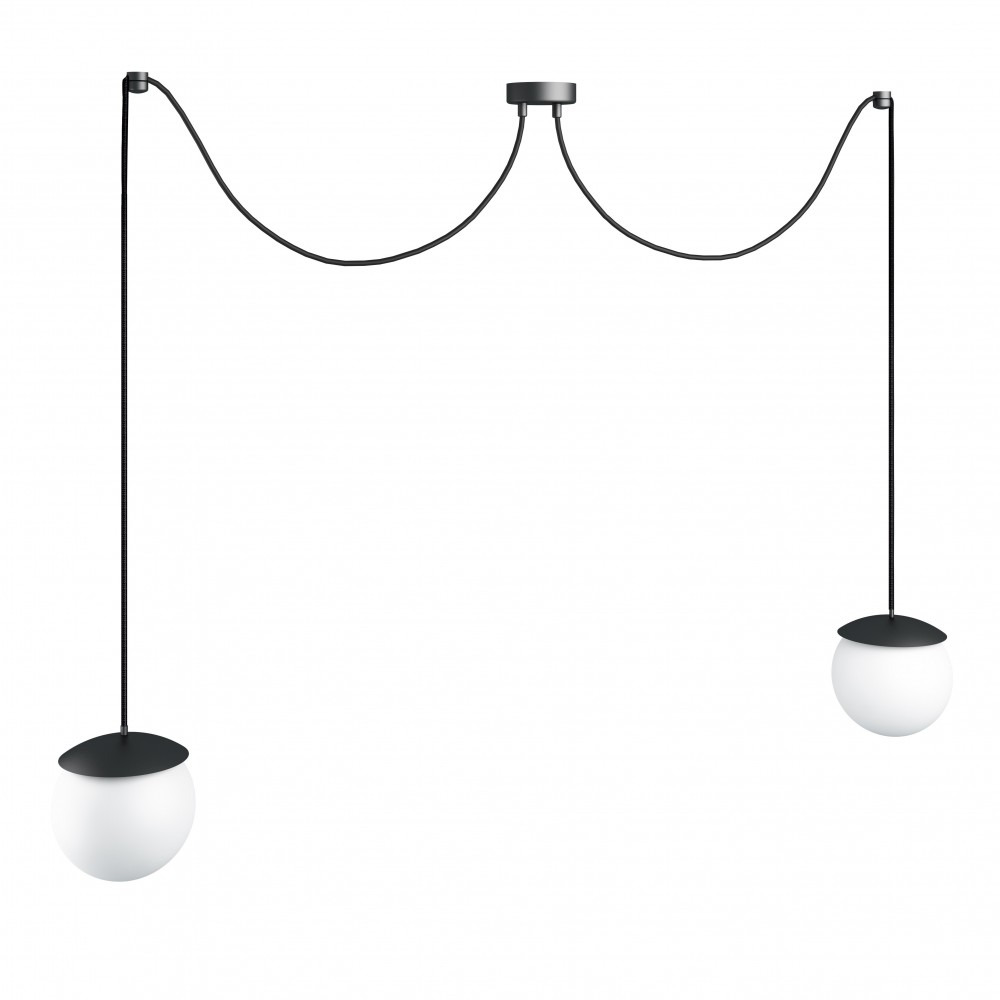 Suspension Kuul base en métal avec câble réglable au design contemporain par Ummo Lighting