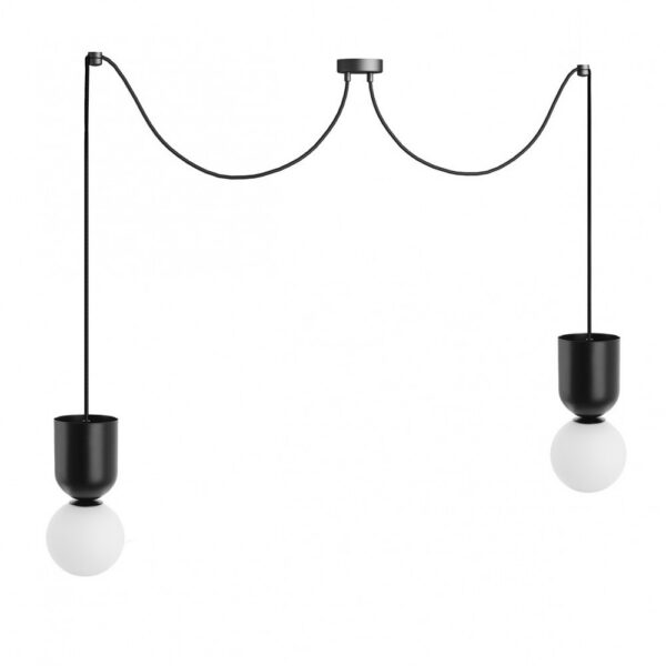 Suspension Luoti base en métal avec long câble réglable au design contemporain par Ummo Lighting