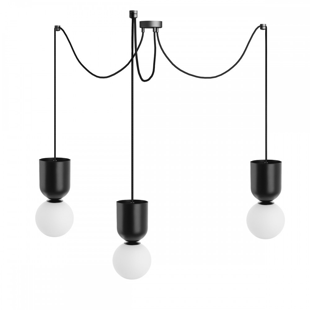Suspension Luoti base en métal avec long câble réglable au design contemporain par Ummo Lighting Suspension Luoti base en métal avec long câble réglable au design contemporain par Ummo Lighting
