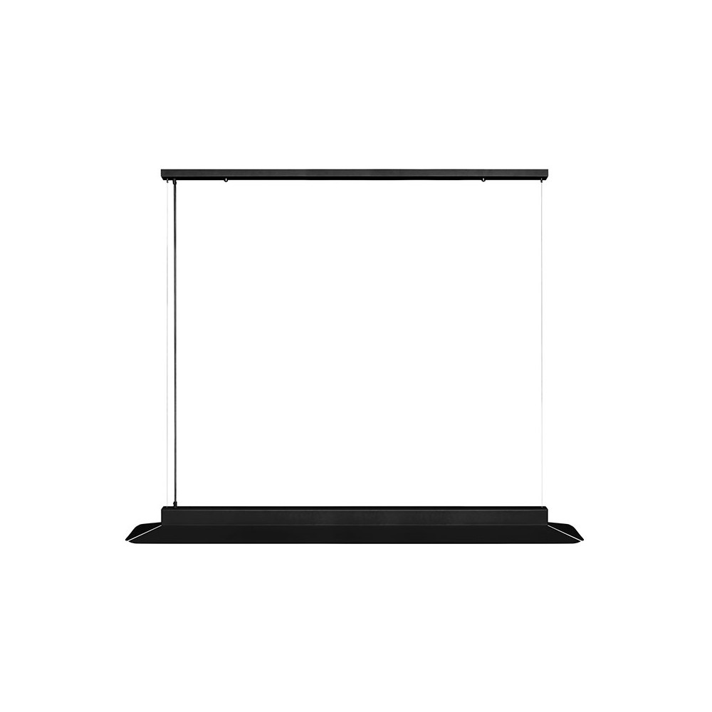Suspension Yottsu cadre en métal linéaire et diffuseur en bande LED au design contemporain par Ummo lighting Suspension Yottsu cadre en métal linéaire et diffuseur en bande LED au design contemporain par Ummo lighting