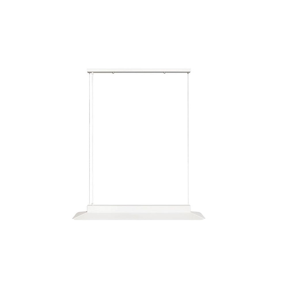 Suspension Yottsu cadre en métal linéaire et diffuseur en bande LED au design contemporain par Ummo lighting Suspension Yottsu cadre en métal linéaire et diffuseur en bande LED au design contemporain par Ummo lighting