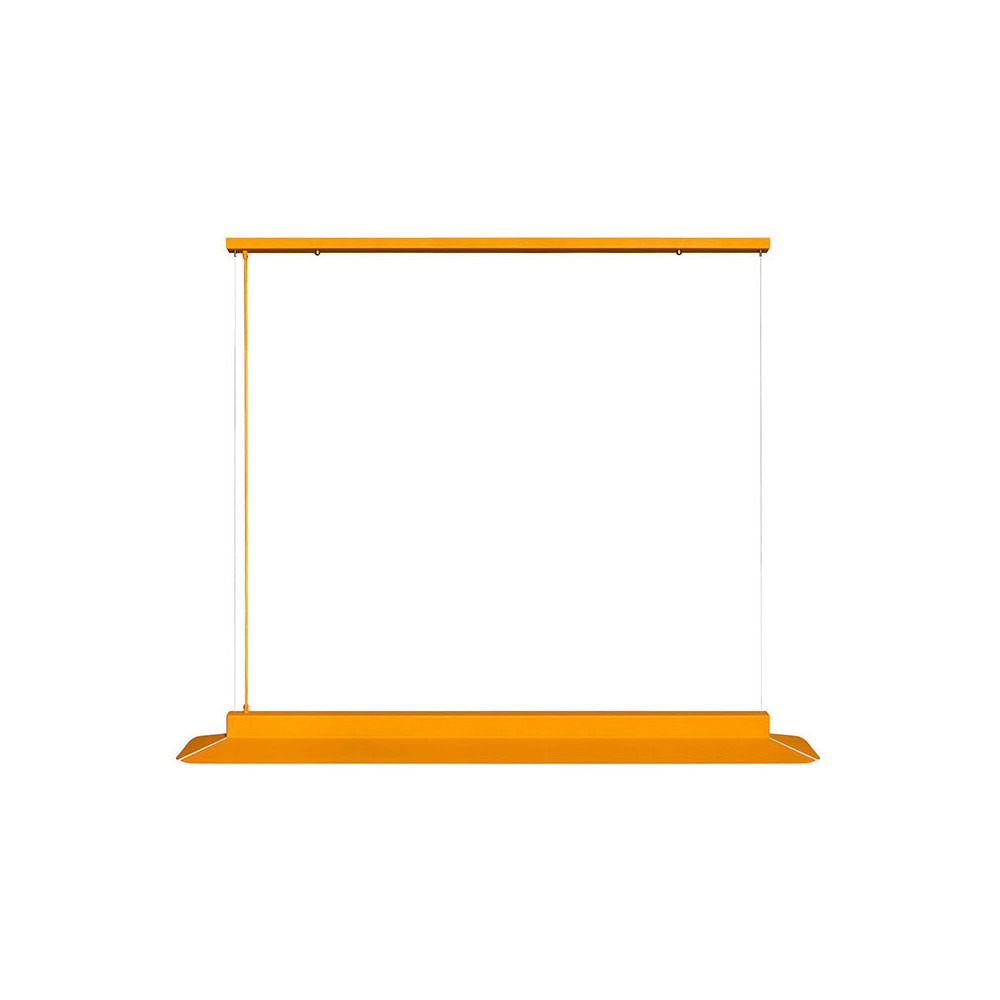 Suspension Yottsu cadre en métal linéaire et diffuseur en bande LED au design contemporain par Ummo lighting Suspension Yottsu cadre en métal linéaire et diffuseur en bande LED au design contemporain par Ummo lighting