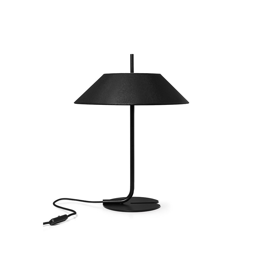 Lampe à poser Sakosi cadre en métal avec abat-jour en tissu au design contemporain par Ummo lighting