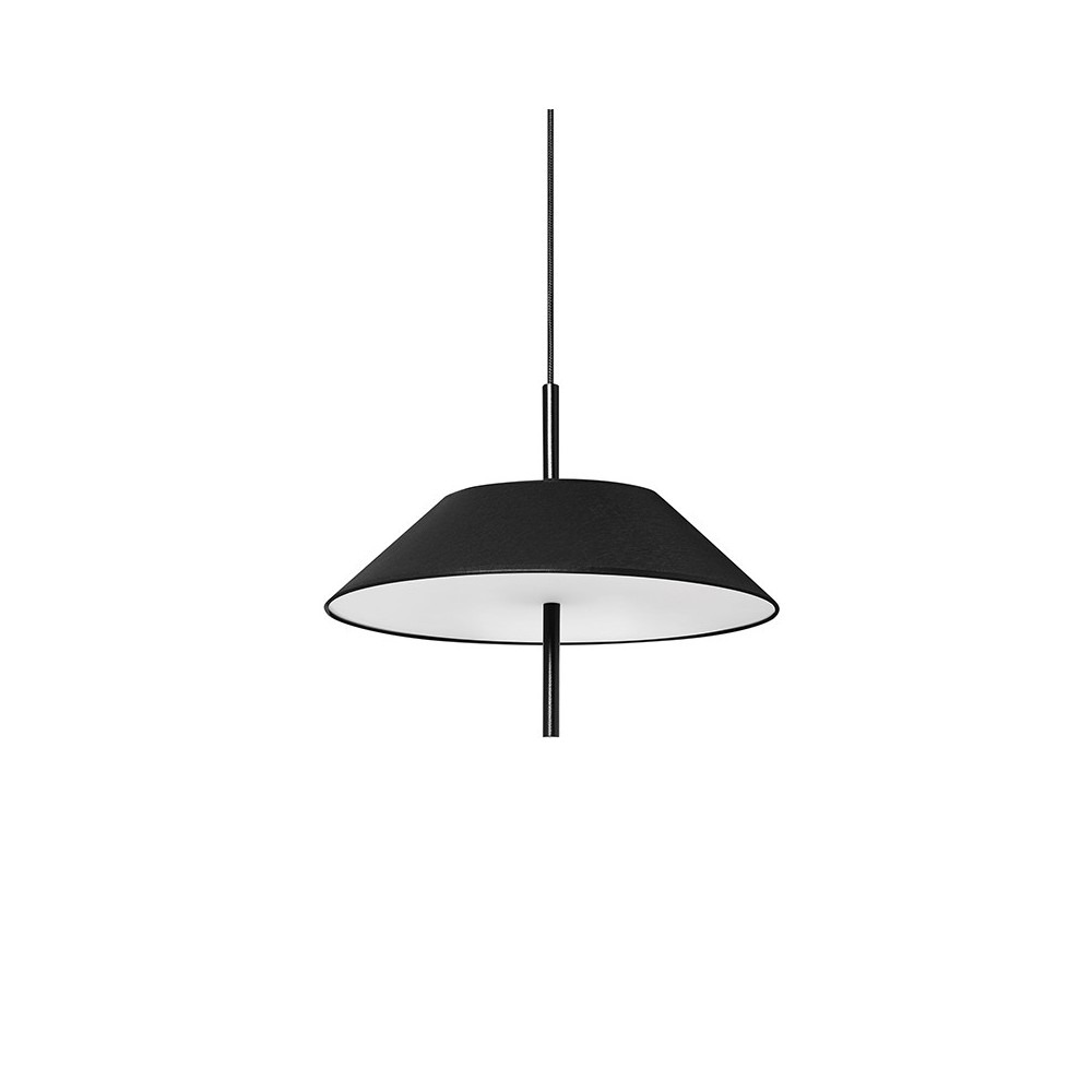 Suspension Sakosi cadre en métal avec abat-jour en tissu au design contemporain par Ummo lighting