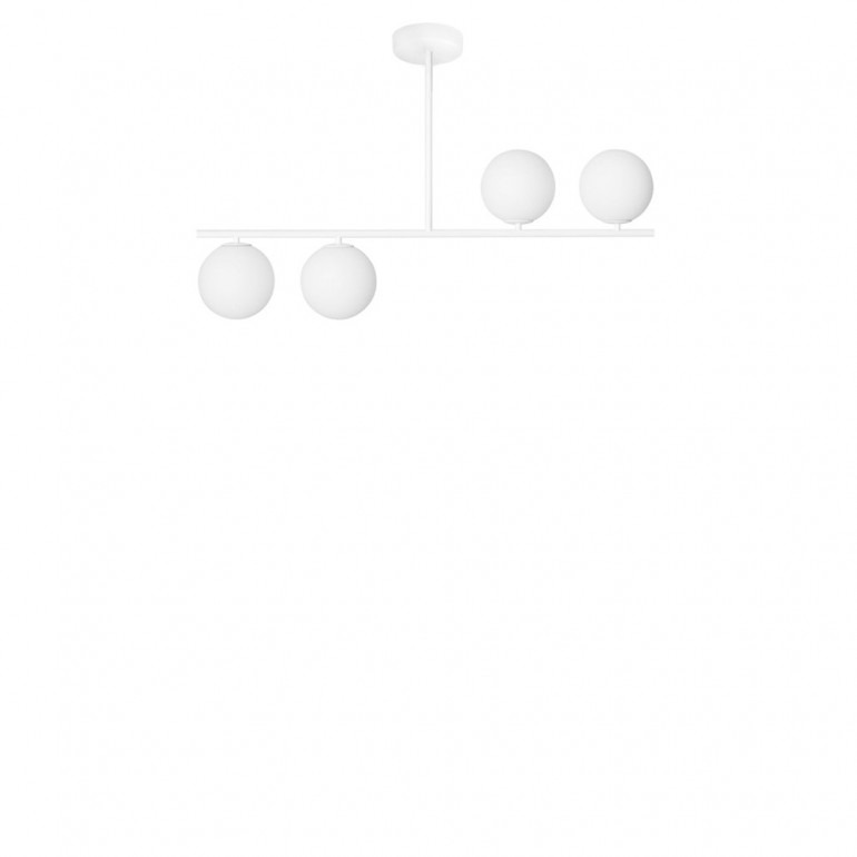 Plafonnier Suguri cadre en métal avec abat-jour en boule de verre au design contemporain par Ummo lighting