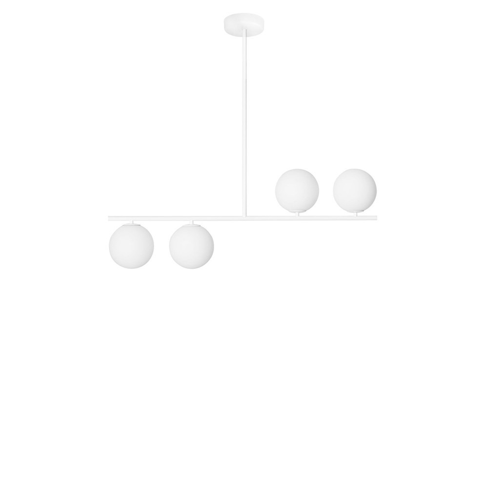 Plafonnier Suguri cadre en métal avec abat-jour en boule de verre au design contemporain par Ummo lighting