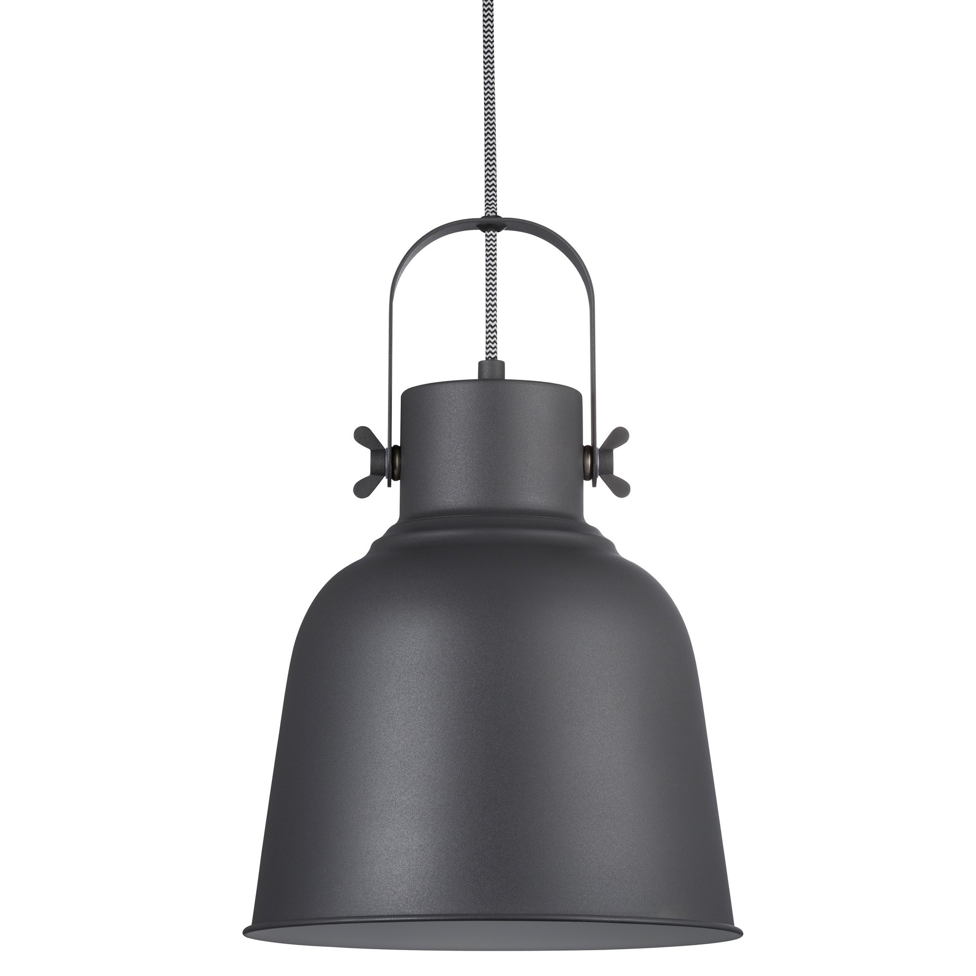 Suspension Adrian cadre en métal avec abat-jour en forme de cloche orientable au design industriel par Nordlux Suspension Adrian cadre en métal avec abat-jour en forme de cloche orientable au design industriel par Nordlux