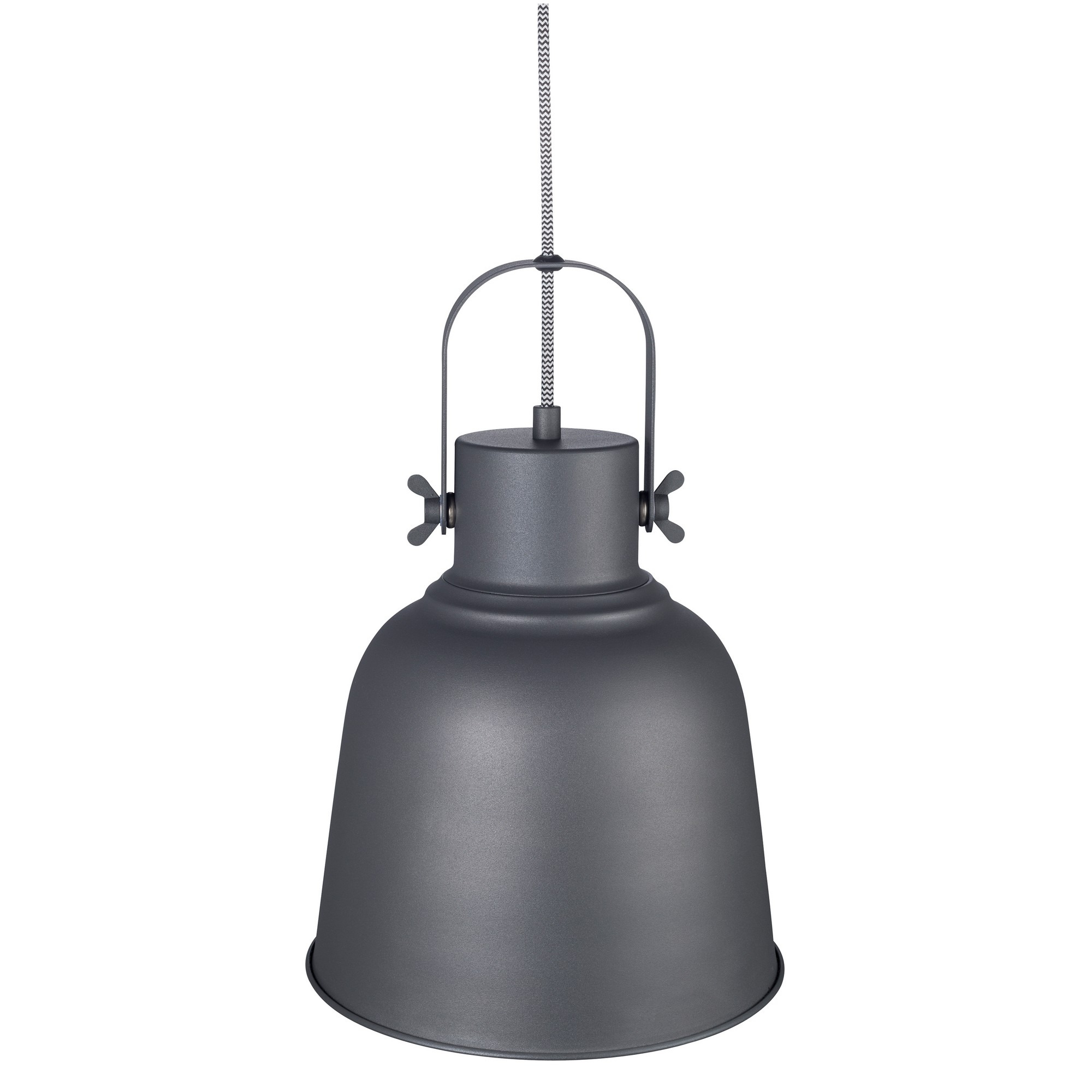 Suspension Adrian cadre en métal avec abat-jour en forme de cloche orientable au design industriel par Nordlux Suspension Adrian cadre en métal avec abat-jour en forme de cloche orientable au design industriel par Nordlux