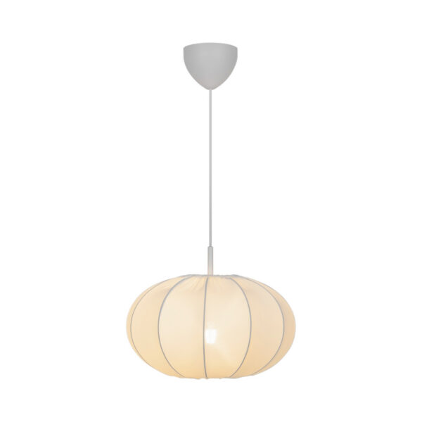Suspension Aeron cadre en métal avec abat-jour en tissu au design contemporain par Nordlux