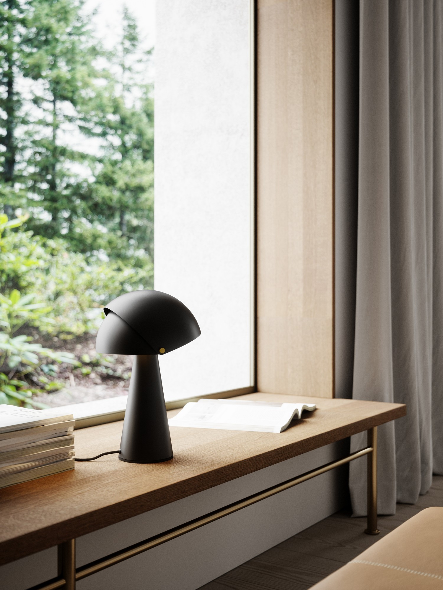Lampe à poser Align cadre en métal avec abat-jour mobile au design contemporain par Nordlux Lampe à poser Align cadre en métal avec abat-jour mobile au design contemporain par Nordlux