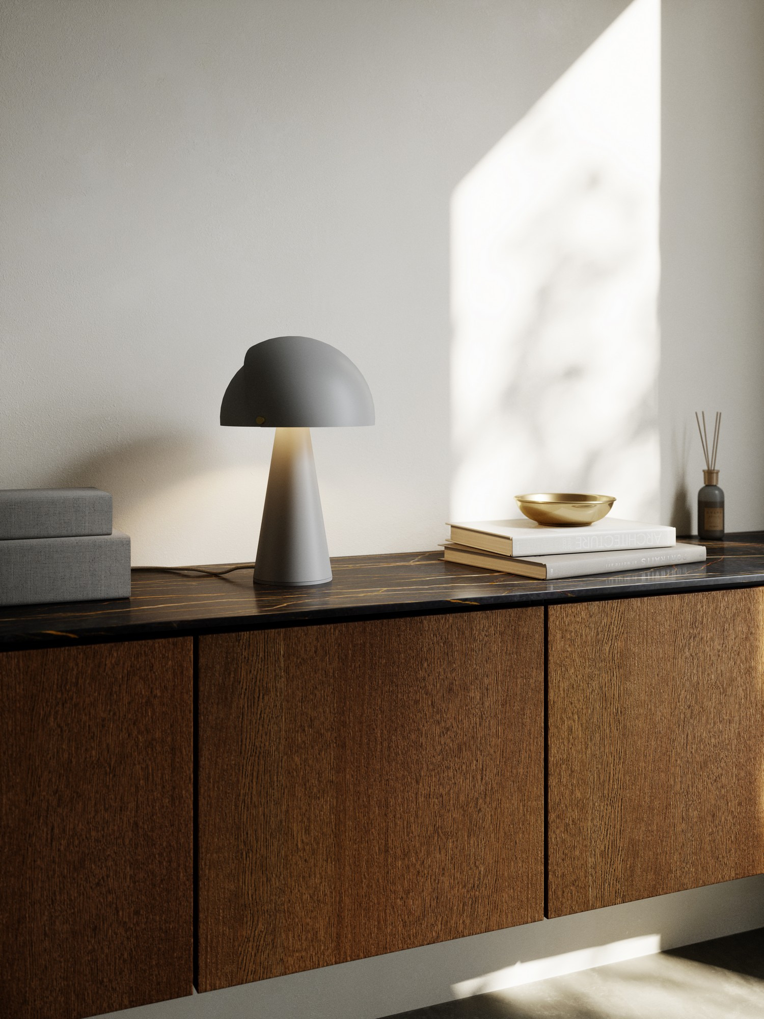 Lampe à poser Align cadre en métal avec abat-jour mobile au design contemporain par Nordlux Lampe à poser Align cadre en métal avec abat-jour mobile au design contemporain par Nordlux