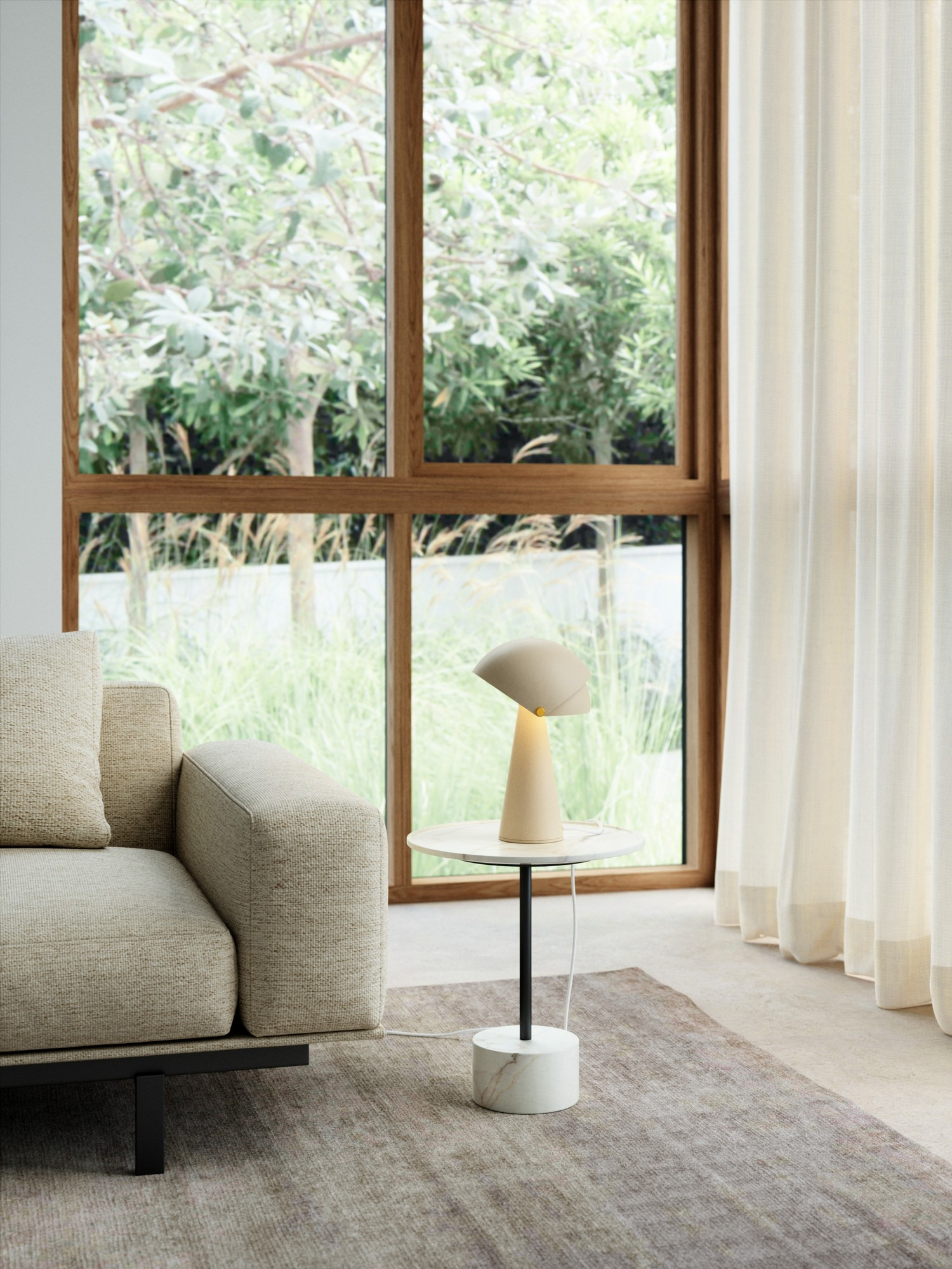 Lampe à poser Align cadre en métal avec abat-jour mobile au design contemporain par Nordlux Lampe à poser Align cadre en métal avec abat-jour mobile au design contemporain par Nordlux