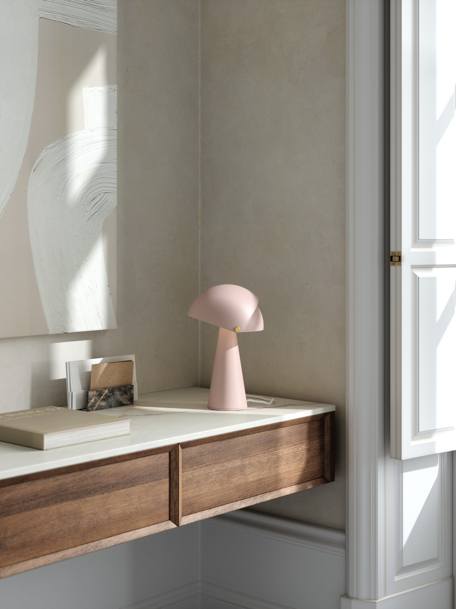Lampe à poser Align cadre en métal avec abat-jour mobile au design contemporain par Nordlux Lampe à poser Align cadre en métal avec abat-jour mobile au design contemporain par Nordlux