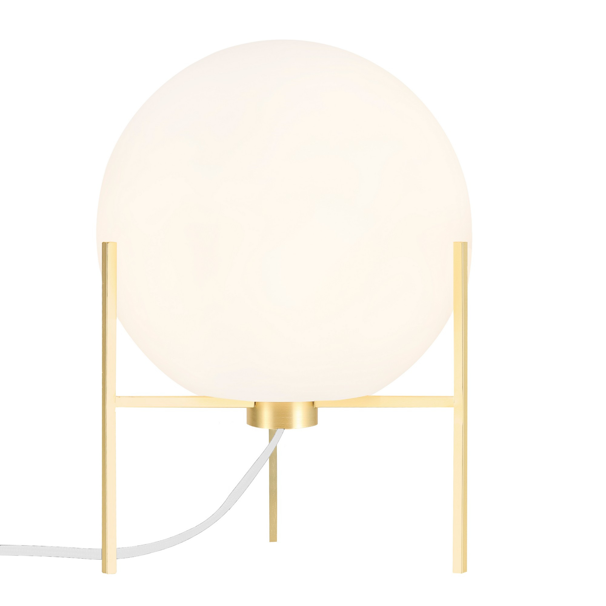 Lampe à poser Alton base en métal avec abat-jour en verre soufflé au design contemporain par Nordlux