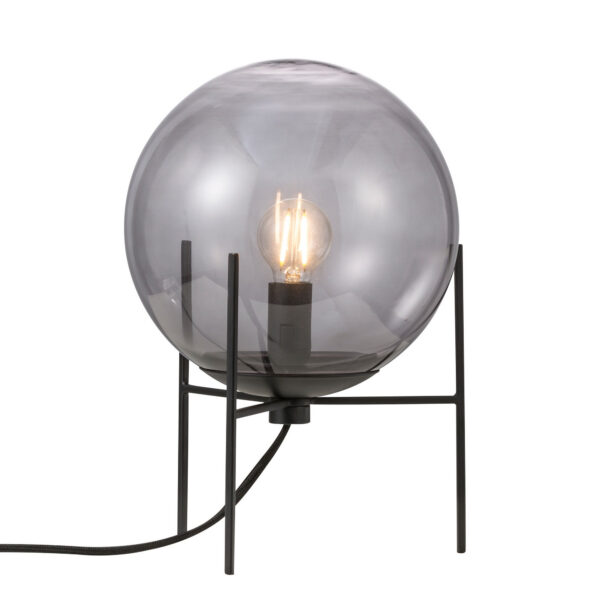 Lampe à poser Alton base en métal avec abat-jour en verre soufflé au design contemporain par Nordlux