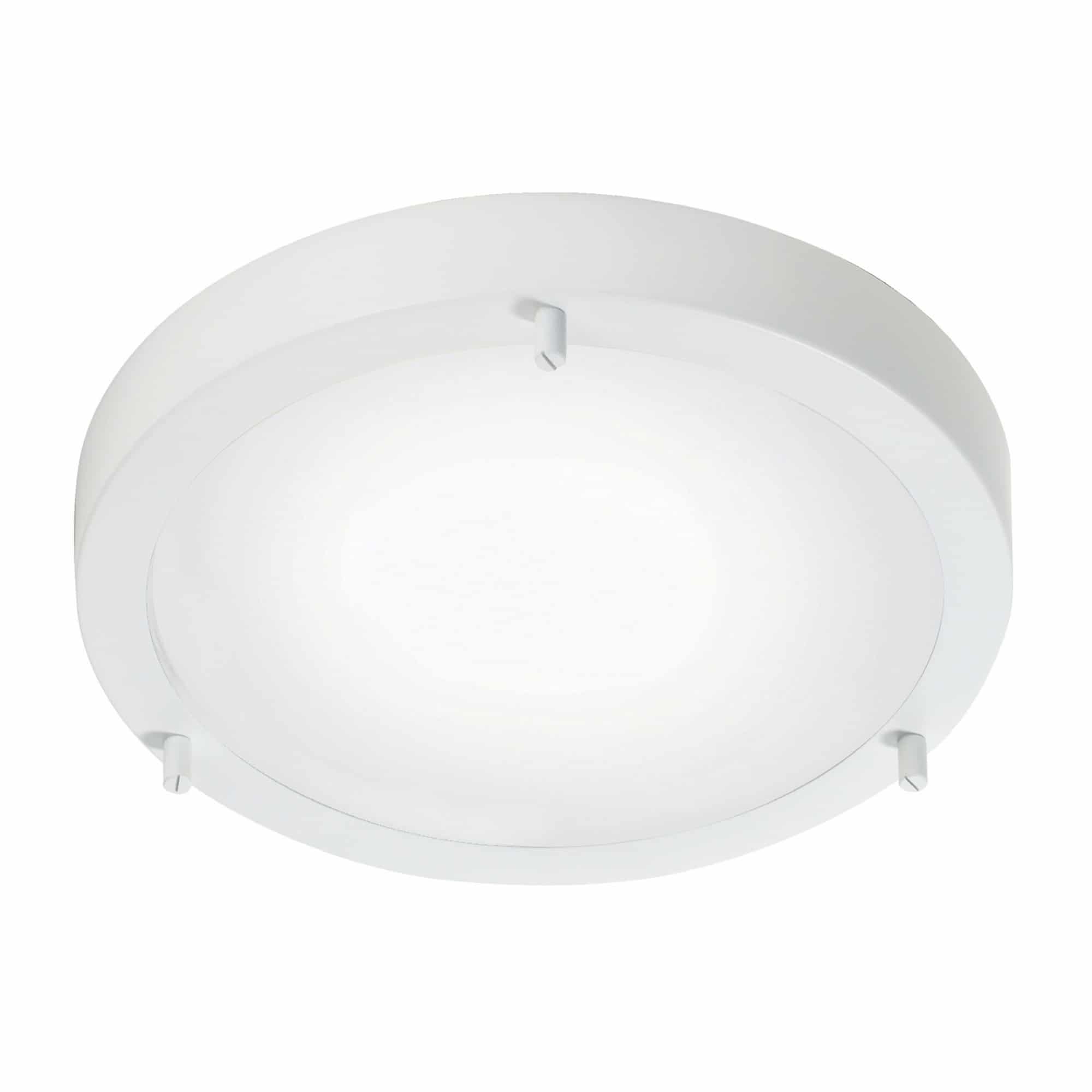 Plafonnier / Applique Ancona cadre en métal en anneau avec diffuseur en verre au design contemporain par Nordlux