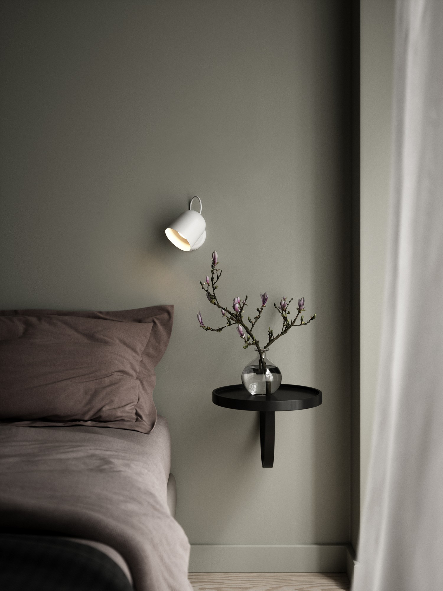Applique murale Angle cadre en métal avec abat-jour orientable au design industriel par Design for The People Applique murale Angle cadre en métal avec abat-jour orientable au design industriel par Design for The People