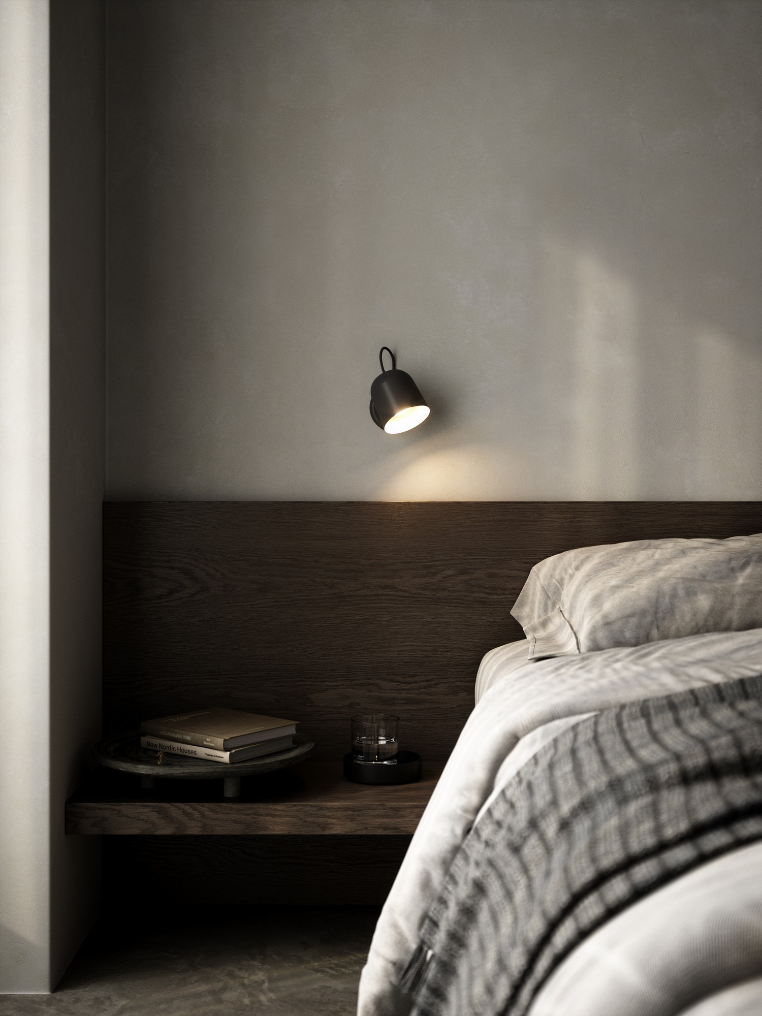 Applique murale Angle cadre en métal avec abat-jour orientable au design industriel par Design for The People Applique murale Angle cadre en métal avec abat-jour orientable au design industriel par Design for The People