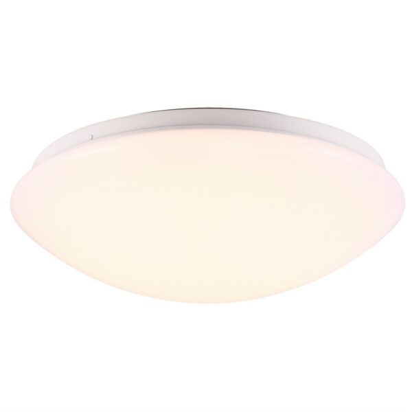 Plafonnier Ask cadre en métal avec abat-jour dépoli IP44 au design contemporain par Nordlux