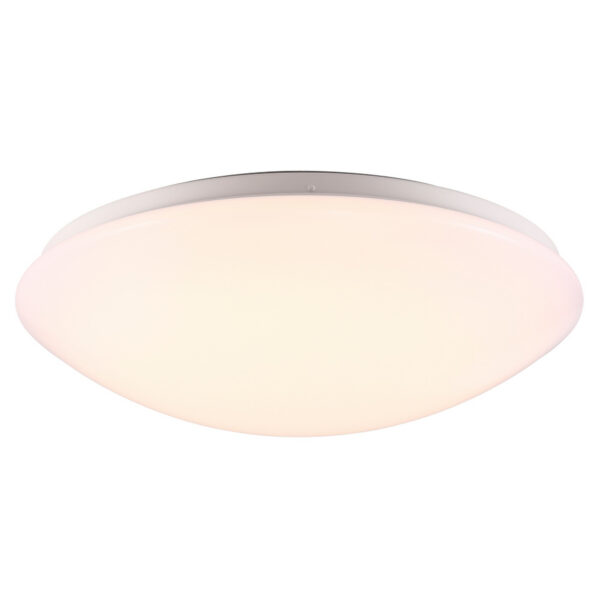 Plafonnier Ask cadre en métal avec abat-jour dépoli IP44 au design contemporain par Nordlux