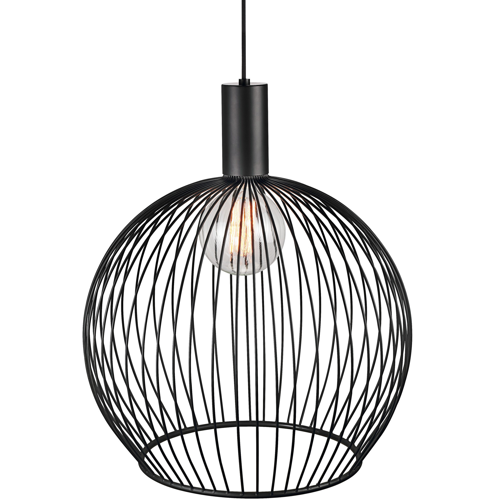 Suspension Aver en métal avec abat-jour en fils métalliques au design contemporain par Design For the People Suspension Aver en métal avec abat-jour en fils métalliques au design contemporain par Design For the People