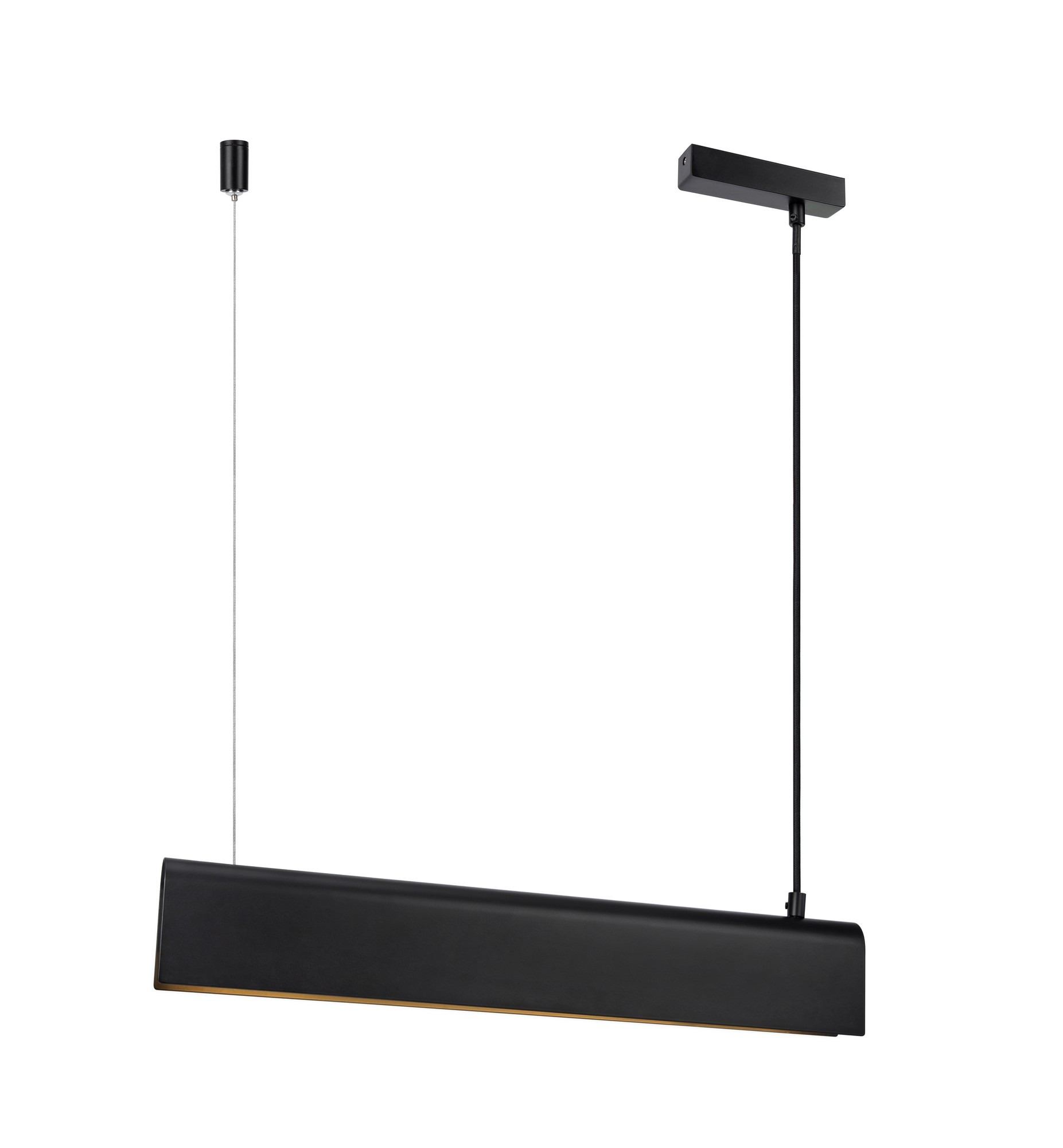 Suspension Beau base en métal avec abat-jour horizontale au design industriel par Design For the People