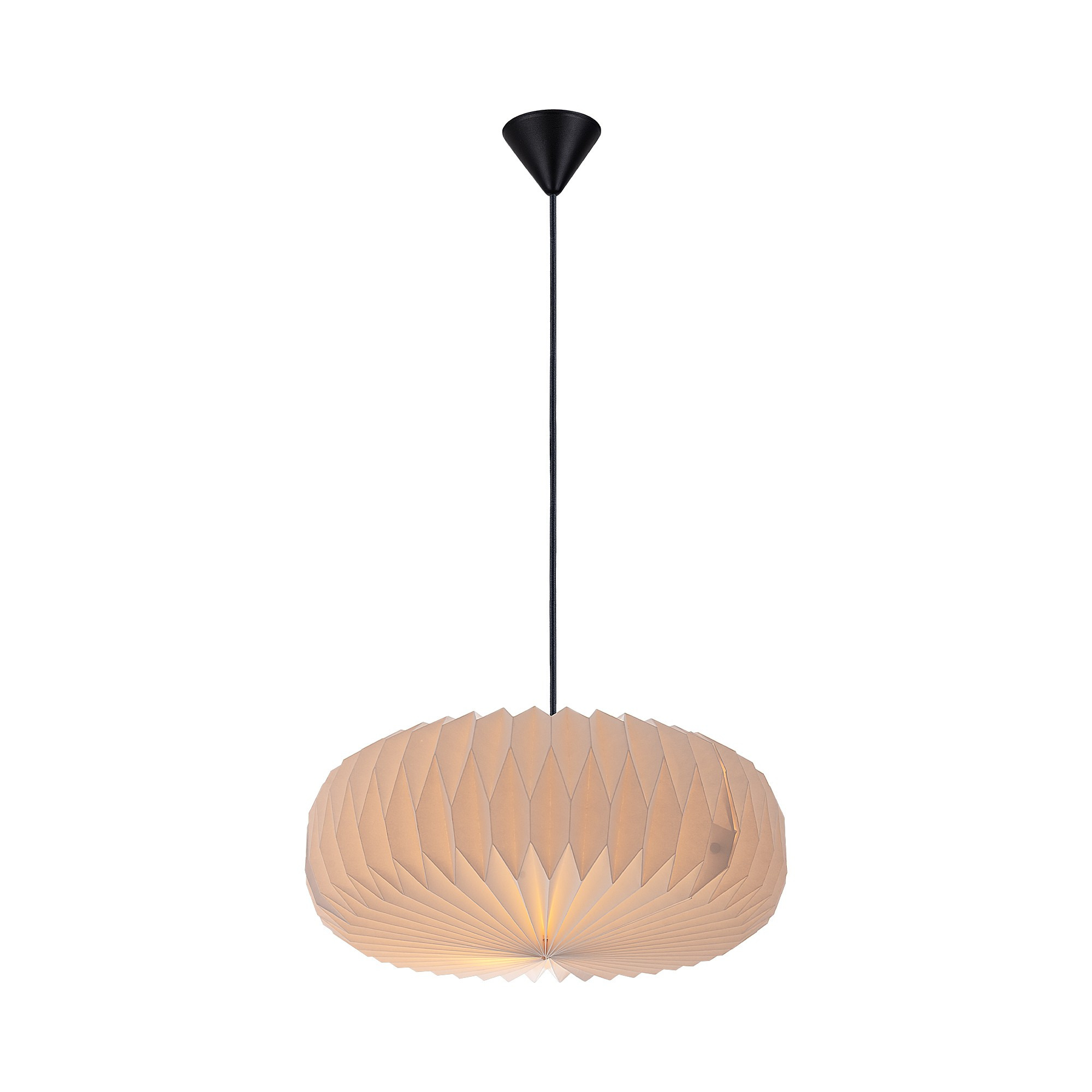 Suspension Belloy en rétro plissé au design contemporain par Nordlux Abat-jour pour suspension Belloy en rétro plissé au design contemporain par Nordlux