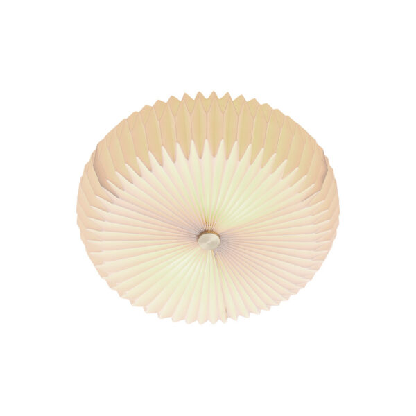 Plafonnier / Applique Belloy base en métal avec abat-jour en papier rétro plissé au design contemporain par Nordlux