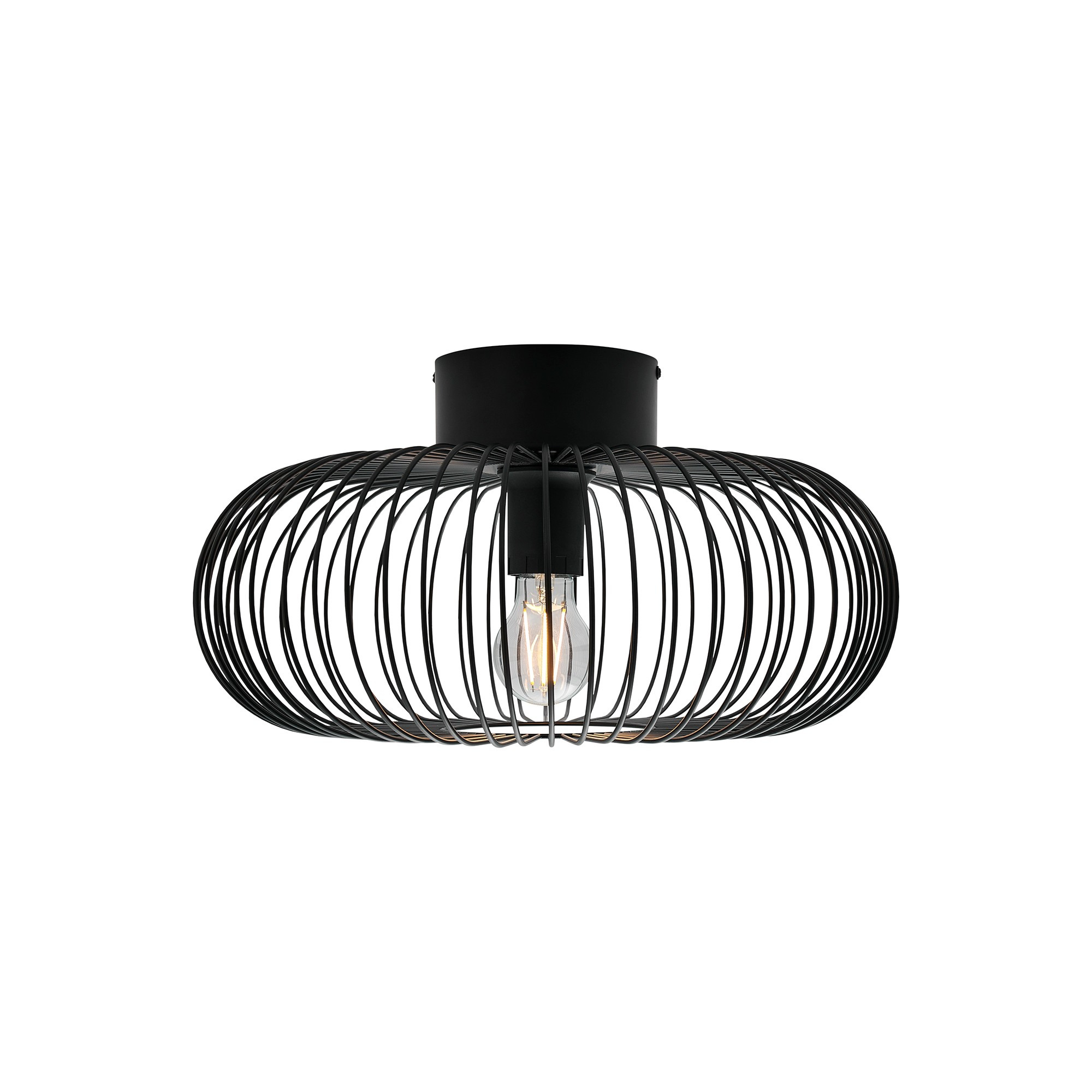 Plafonnier Beroni base en métal avec abat-jour en fils métalliques courbés au design contemporain par Nordlux Plafonnier Beroni base en métal avec abat-jour en fils métalliques courbés au design contemporain par Nordlux