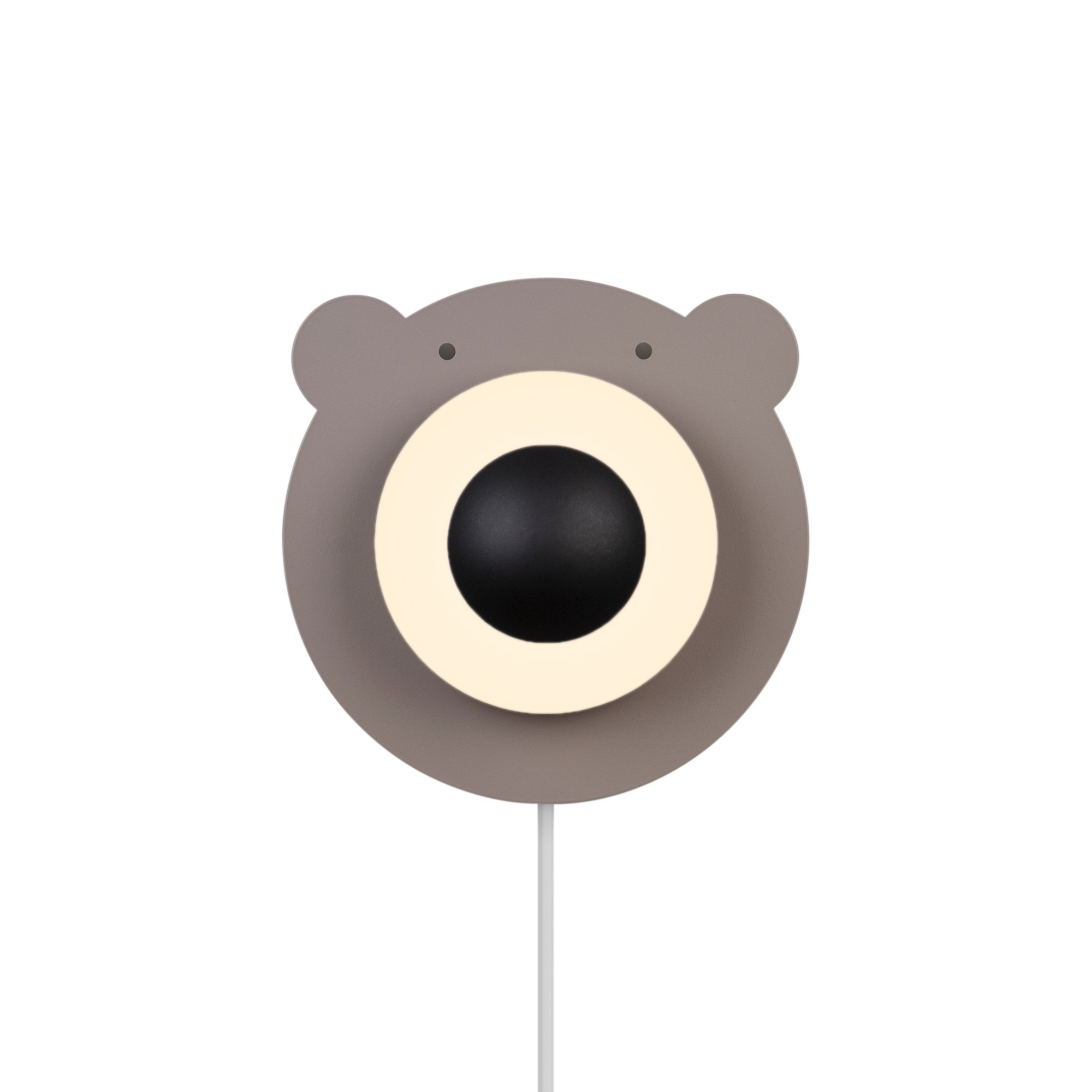 Applique murale Bruna Bear cadre en métal avec abat-jour en verre blanc opale au design contemporain par Nordlux Applique murale Bruna Bear cadre en métal avec abat-jour en verre blanc opale au design contemporain par Nordlux