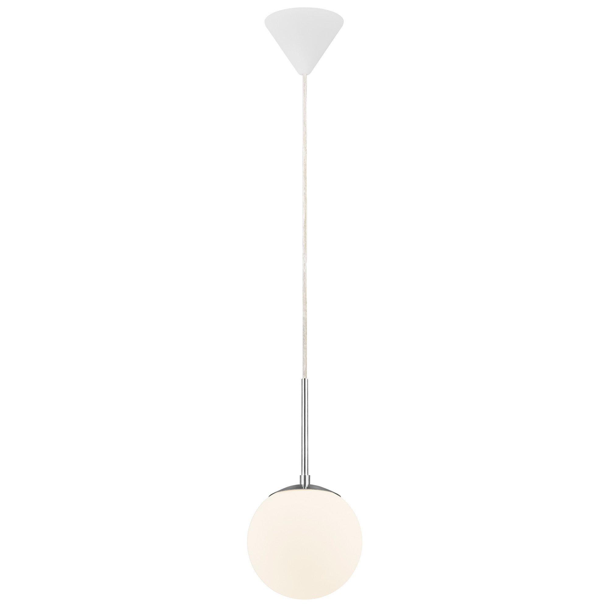 Suspension Cafe cadre en métal avec abat-jour en verre opale blanc au design contemporain par Nordlux Suspension Cafe cadre en métal avec abat-jour en verre opale blanc au design contemporain par Nordlux