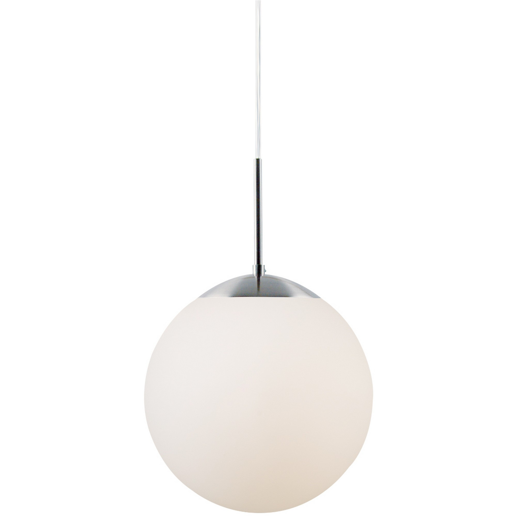 Suspension Cafe cadre en métal avec abat-jour en verre opale blanc au design contemporain par Nordlux Suspension Cafe cadre en métal avec abat-jour en verre opale blanc au design contemporain par Nordlux