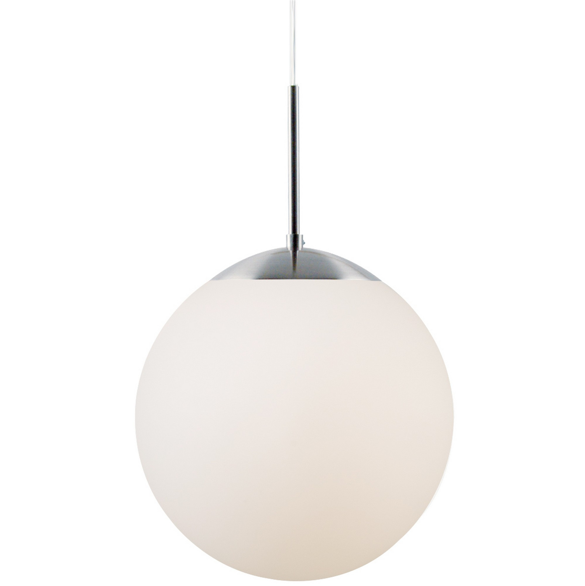 Suspension Cafe cadre en métal avec abat-jour en verre opale blanc au design contemporain par Nordlux Suspension Cafe cadre en métal avec abat-jour en verre opale blanc au design contemporain par Nordlux